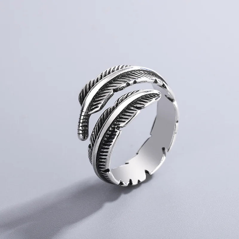 Adjustable Inspired Ring Feather