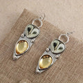 Boho Owl Drop Earrings