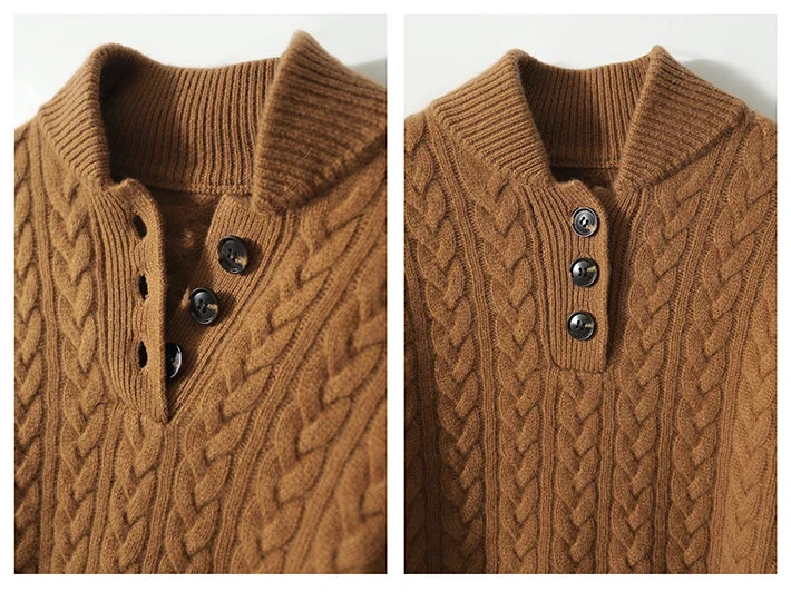 Estelle | Button-Up Cashmere Sweater