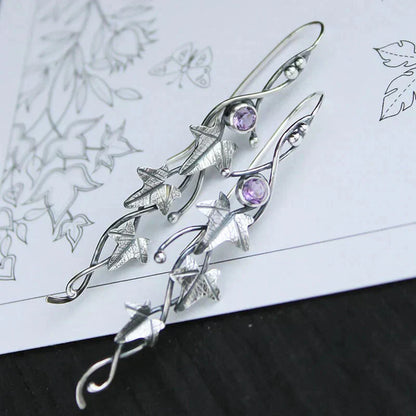 Antique Leaf Elf Earrings