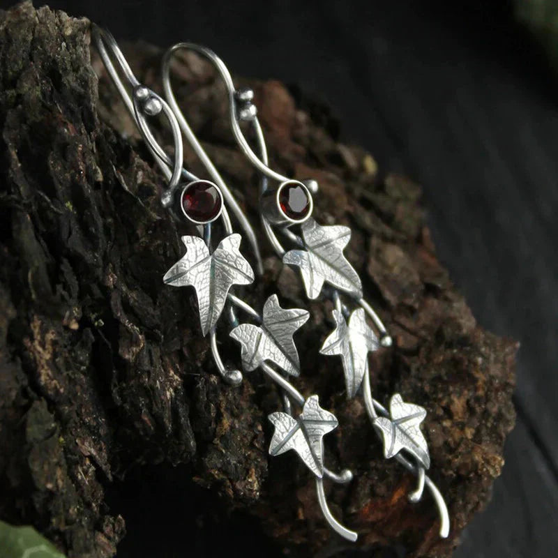 Antique Leaf Elf Earrings