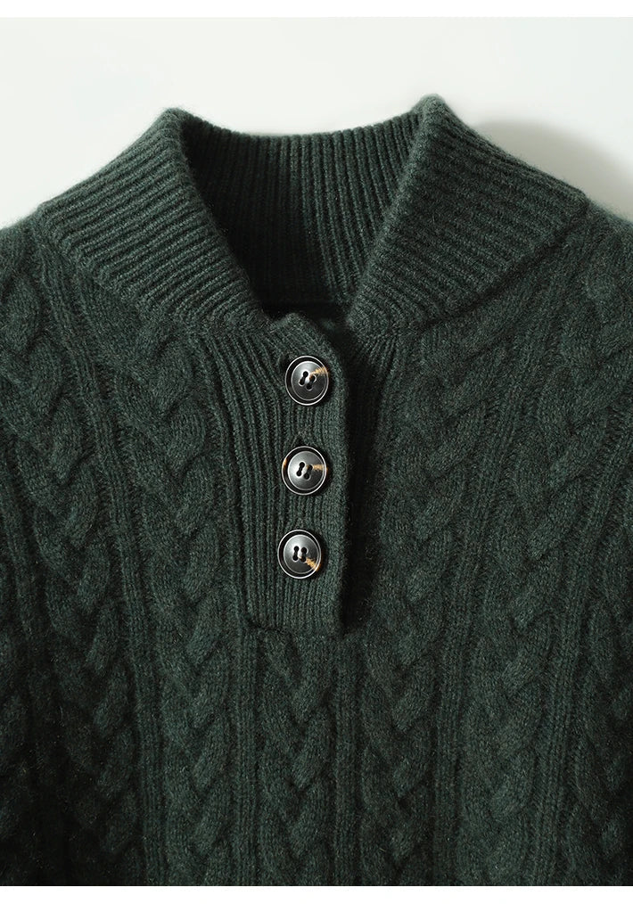 Estelle | Button-Up Cashmere Sweater