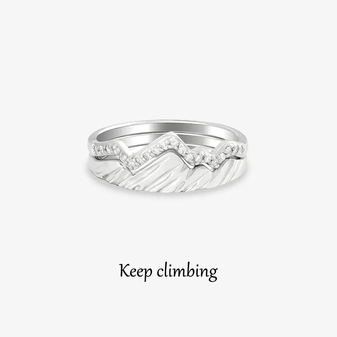 KEEP CLIMBING STACK RING