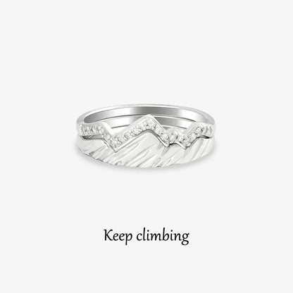 KEEP CLIMBING STACK RING