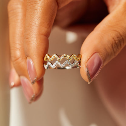 925 Sterling Silver To Daughter From Mom Highs And Lows Ring