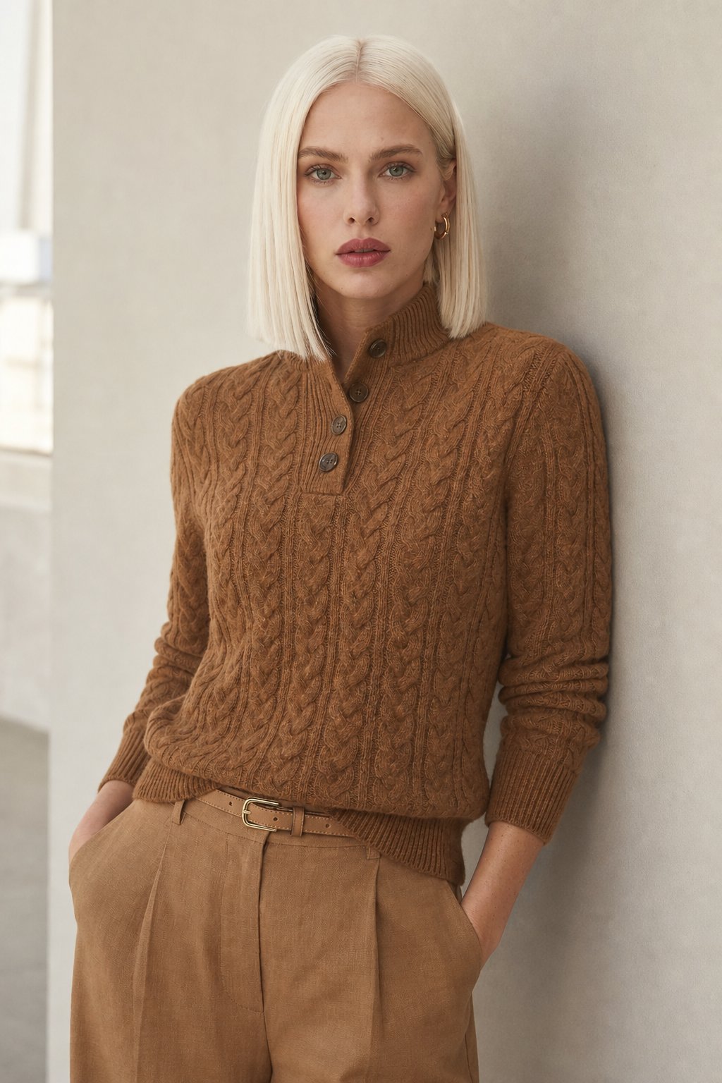 Estelle | Button-Up Cashmere Sweater