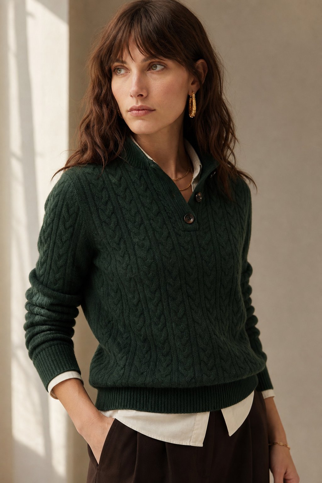Estelle | Button-Up Cashmere Sweater