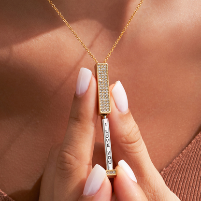 I Love You - Hidden Message Necklace