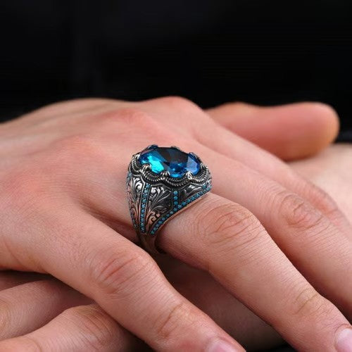 Flower Sapphire Ring