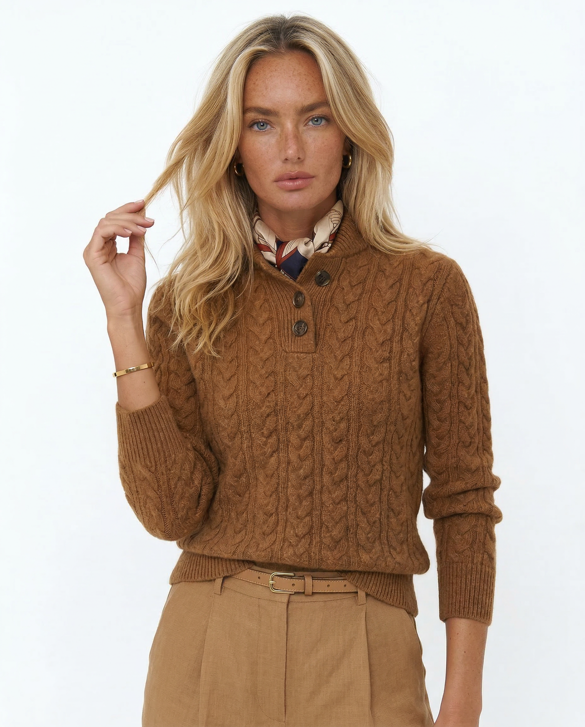 Estelle | Button-Up Cashmere Sweater