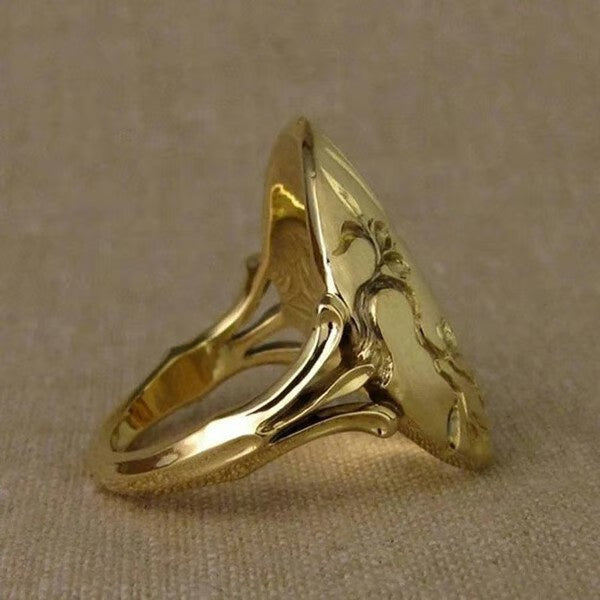 Gold Bird Nature Inspired Ring