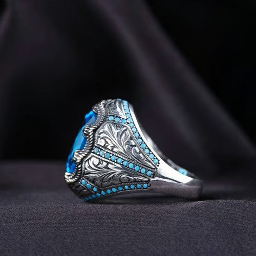 Flower Sapphire Ring