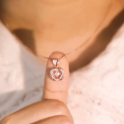 For Unbiological Daughter - S925 We Are Forever Linked Together Love Knot Necklace