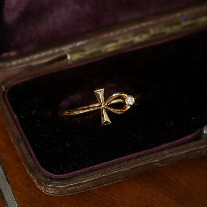 For Memorial- I'm a Wife to a Husband Custom Birthstone Cross Ring