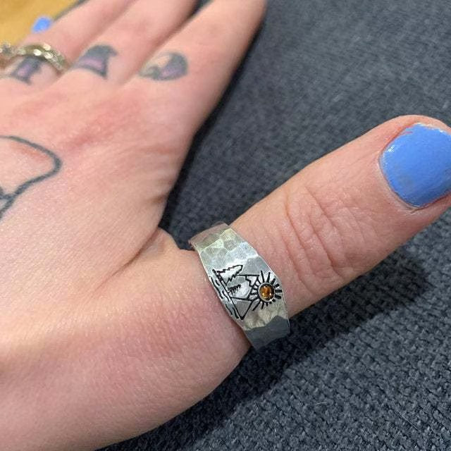 925 Sunset Valley Ring [Adjustable size]