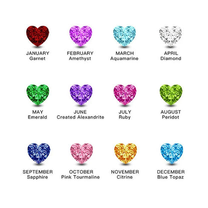 To Mother, Love Kids Personalized Name & Birthstones Ring- 3 Rings Set