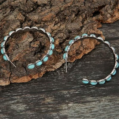 925 Vintage Turquoise Earrings