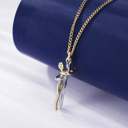 Unity Hug Couple Necklace