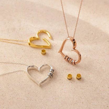 Personalized Kids Name Necklace with Engraved Beads