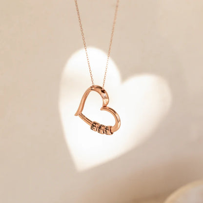 Personalized Kids Name Necklace with Engraved Beads