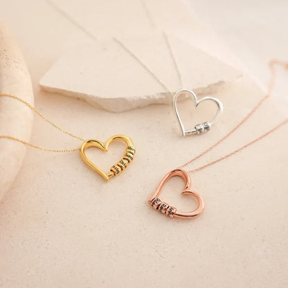 Personalized Kids Name Necklace with Engraved Beads