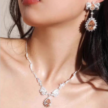🎉NEW YEAR PRE-SALE🎁Imperial Topaz French Bow Jewelry Set