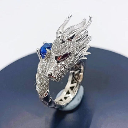 🌊Summer Hot Sale✨ Luxury Gemstone Real Dragon Ring