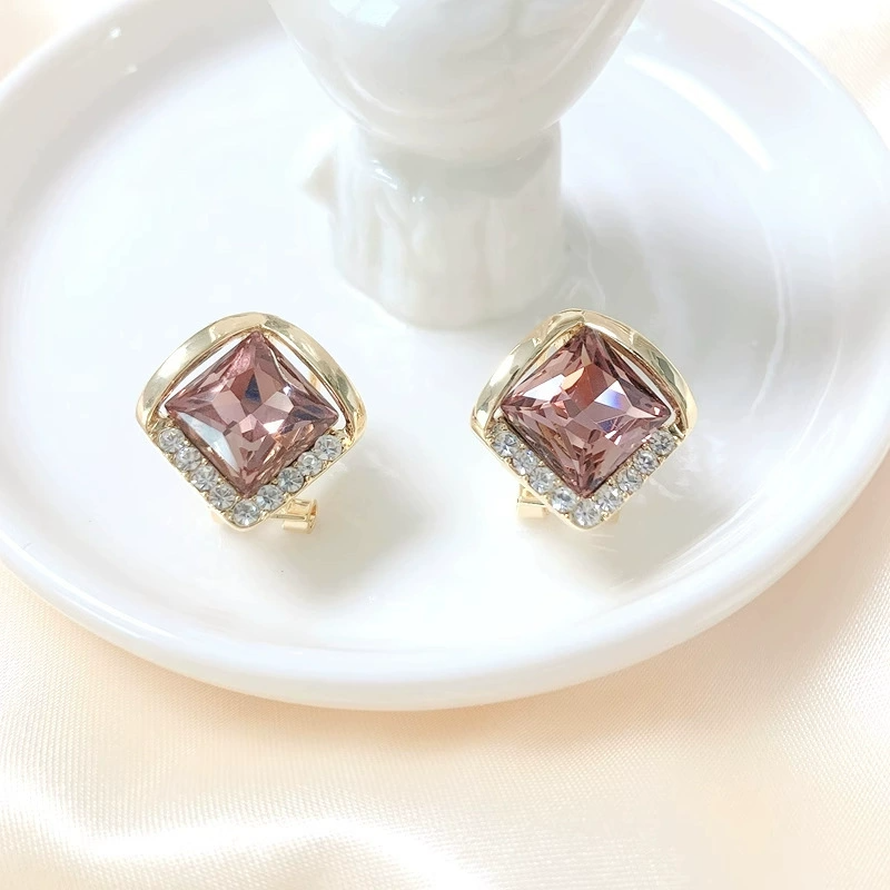 “Soft Radiance” Crystal Stud Earrings