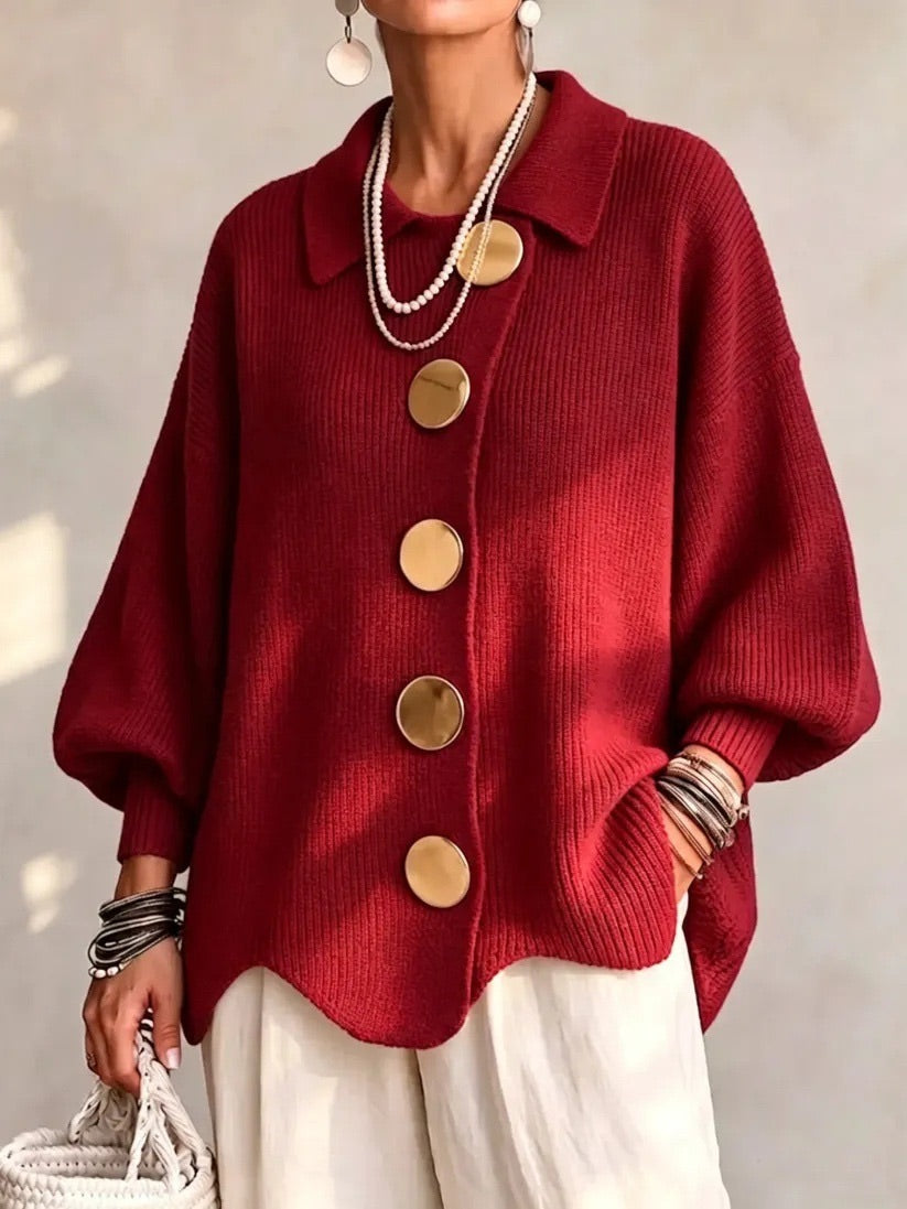 Eleanor| Oversized Button Cardigan