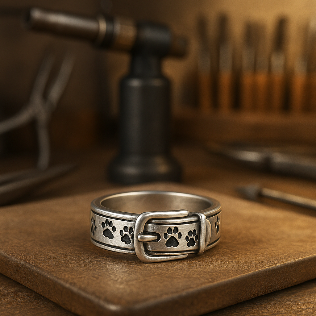 Cute and Stylish Dog Inspired Collar Ring