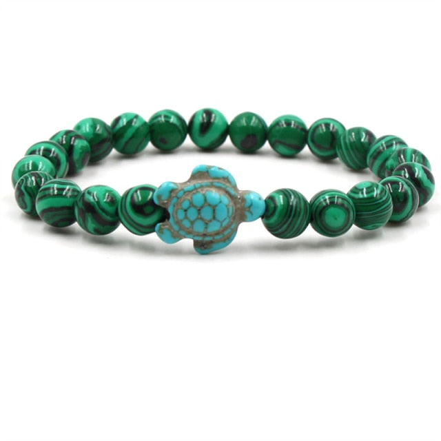 Natural Stone Beads Turtle Bracelets