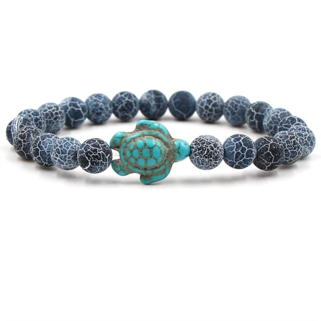Natural Stone Beads Turtle Bracelets
