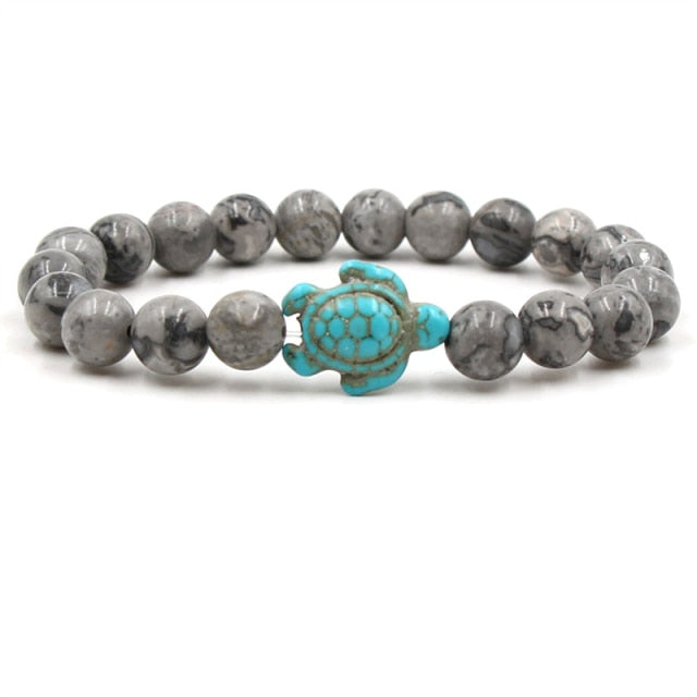 Natural Stone Beads Turtle Bracelets