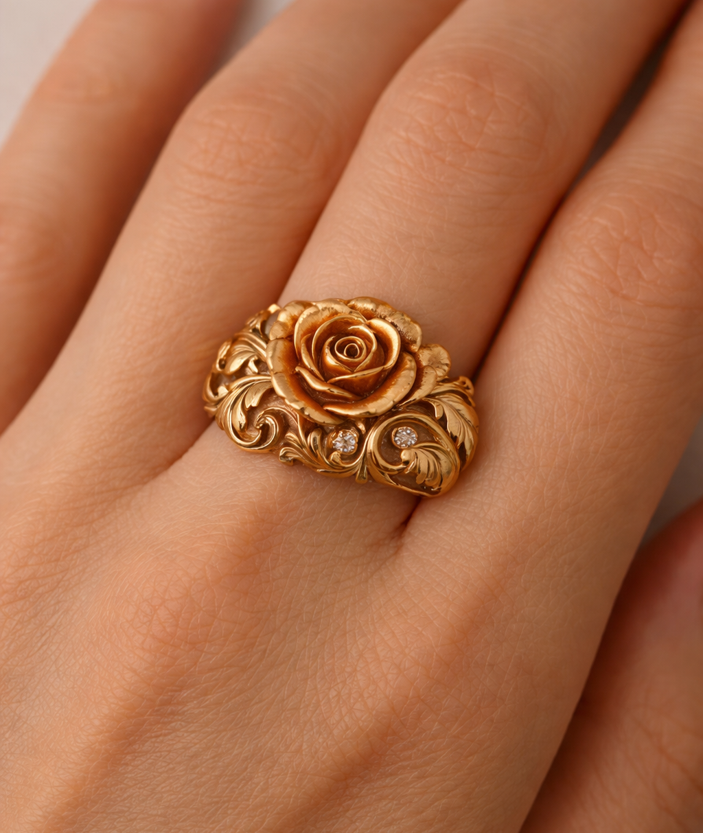 Golden Flower Ring