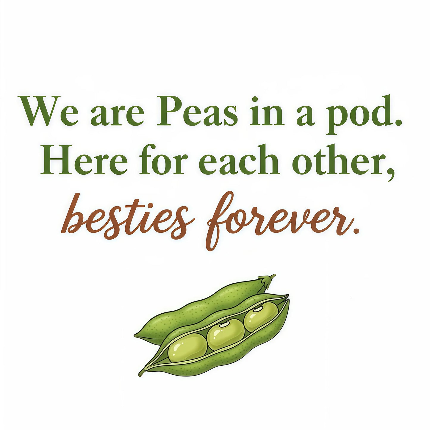 For Friend- We're Peas in a Pod 2-6 Birthstone Bracelet