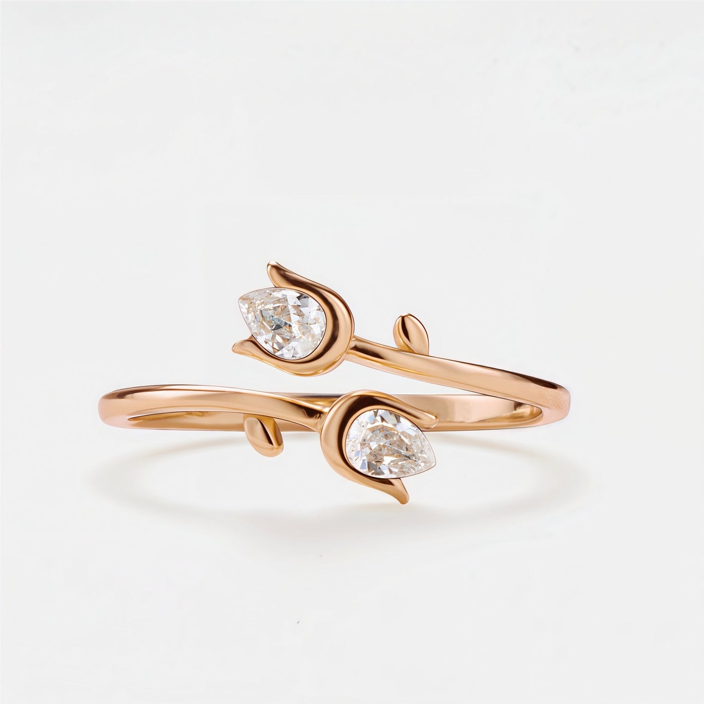 For Friend- We Will Bloom In Our Own Lives Birthstones Tulip Ring