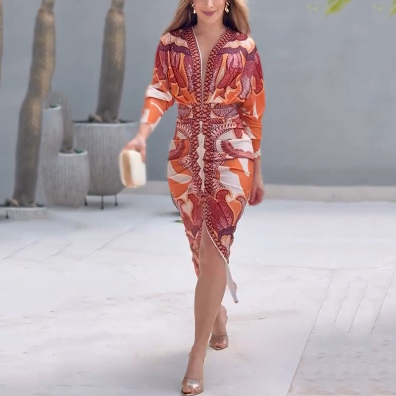 Blysse™ Elegant V-Neck Dress