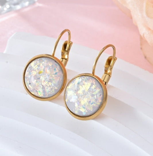 Antique Opal Glow Earrings